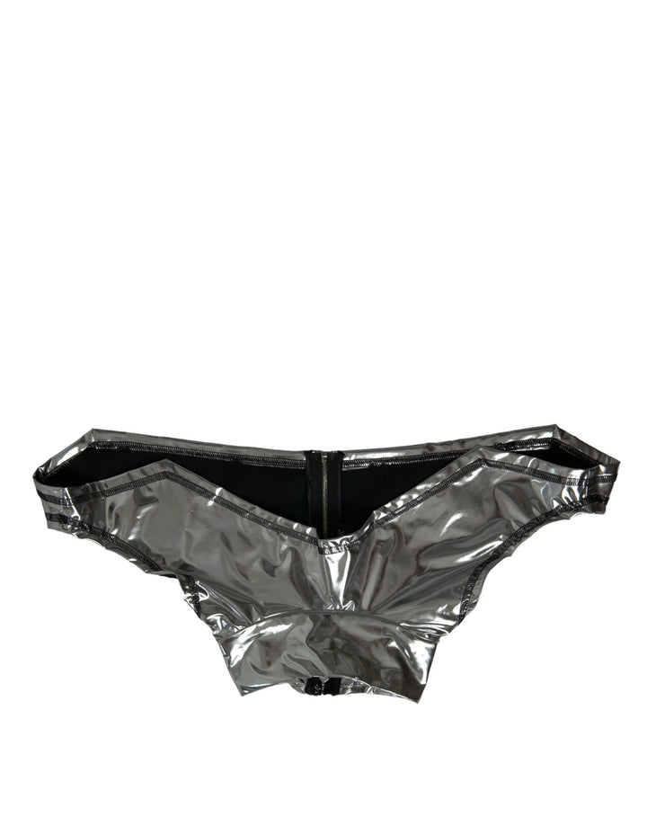 Top Dolce & Gabbana en polyester stretch argenté