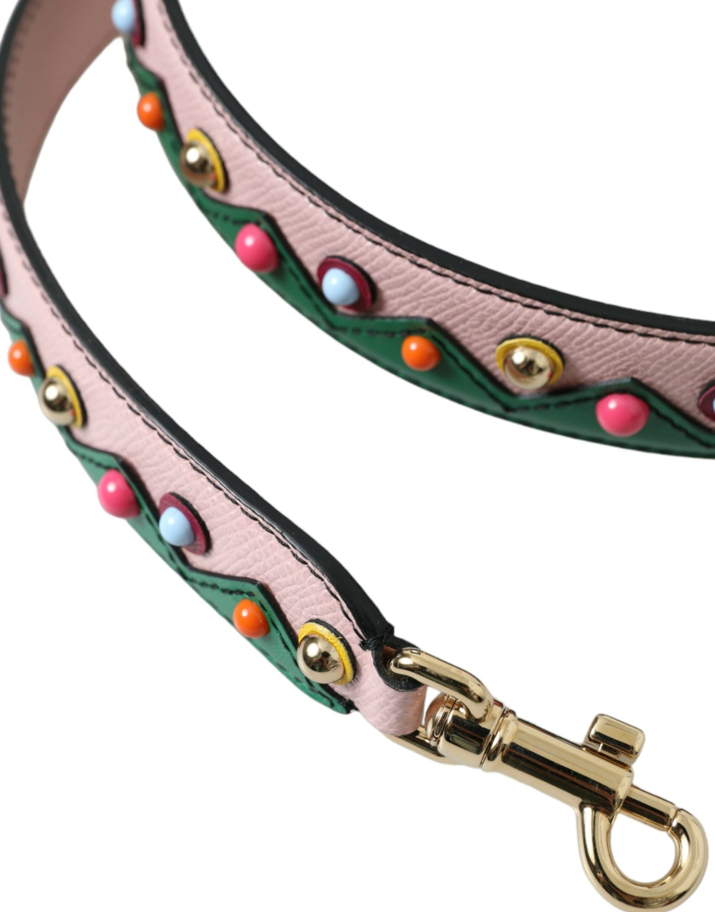 Bandoulière d'accessoire de sac à main en cuir rose Dolce & Gabbana