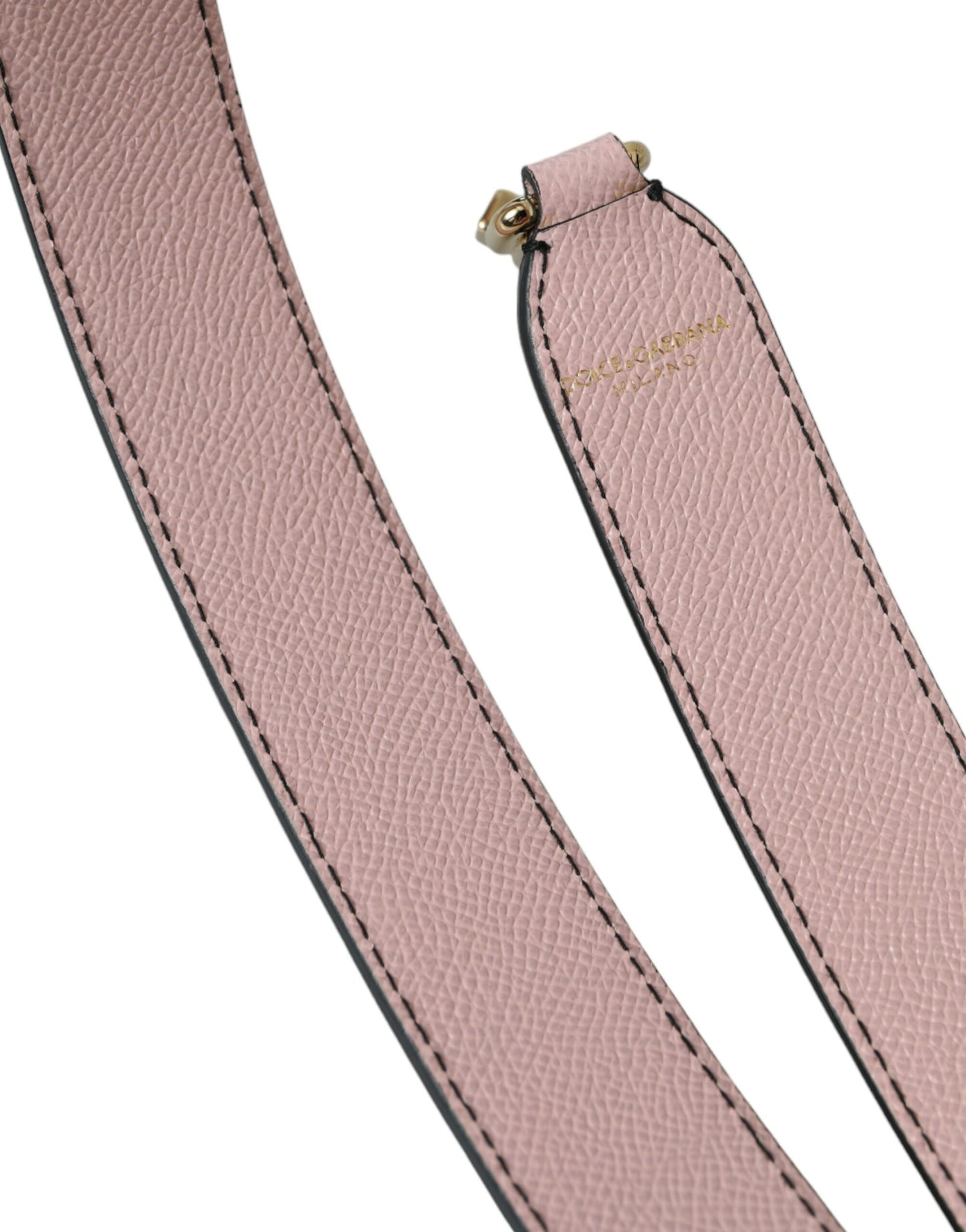 Bandoulière d'accessoire de sac à main en cuir rose Dolce & Gabbana