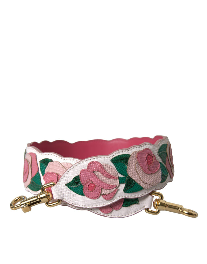 Bandoulière Dolce & Gabbana en cuir blanc à motif floral