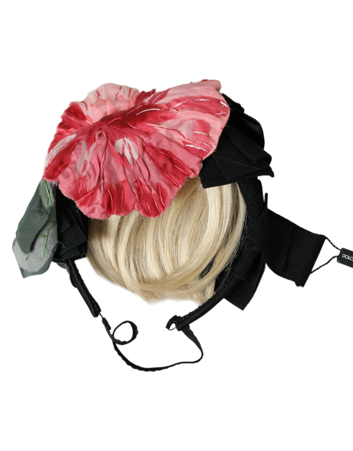 Serre-tête diadème Dolce & Gabbana en viscose noire « Parrucchiera »