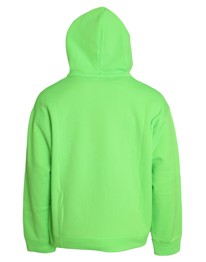 Jersey con capucha en verde neón de Dolce & Gabbana
