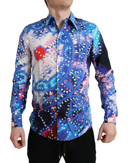 Camisa MARTINI Dolce & Gabbana Multicolor Luminarie Slim
