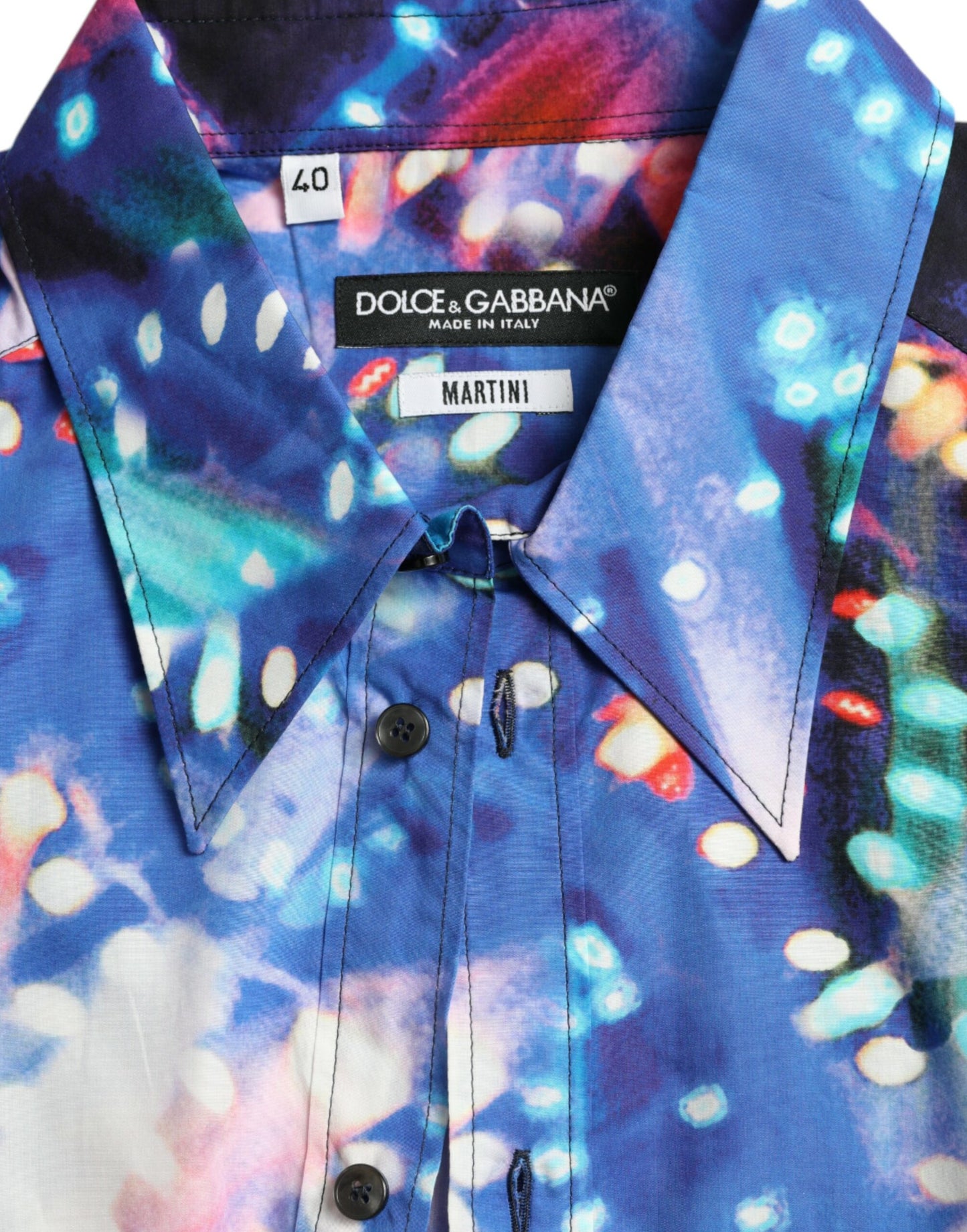 Camisa MARTINI Dolce & Gabbana Multicolor Luminarie Slim