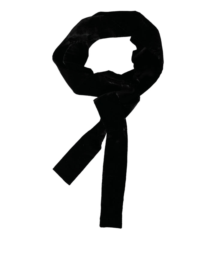 Ceinture femme large Dolce & Gabbana en viscose noire