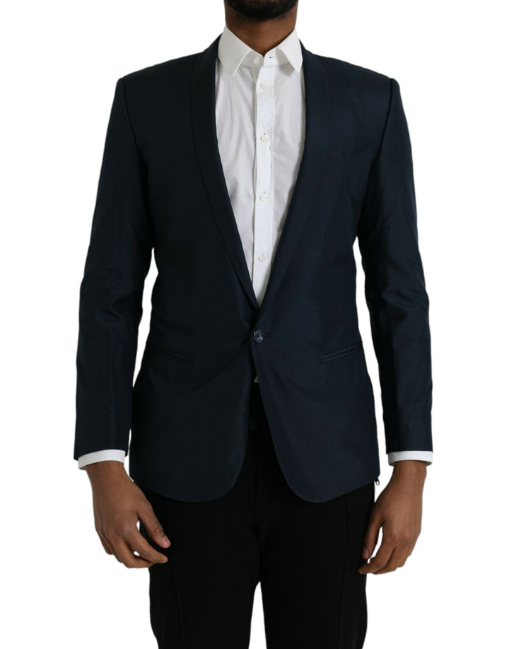 Blazer cruzado Dolce & Gabbana azul MARTINI con chal