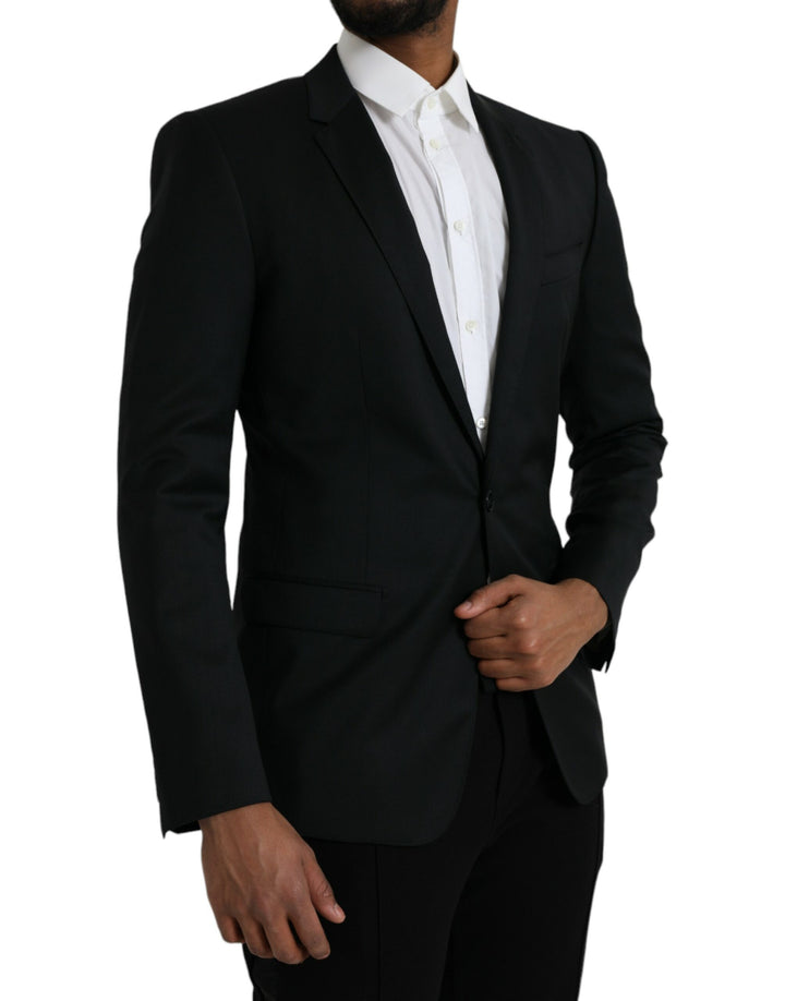 Blazer cruzado MARTINI de lana negra de Dolce & Gabbana