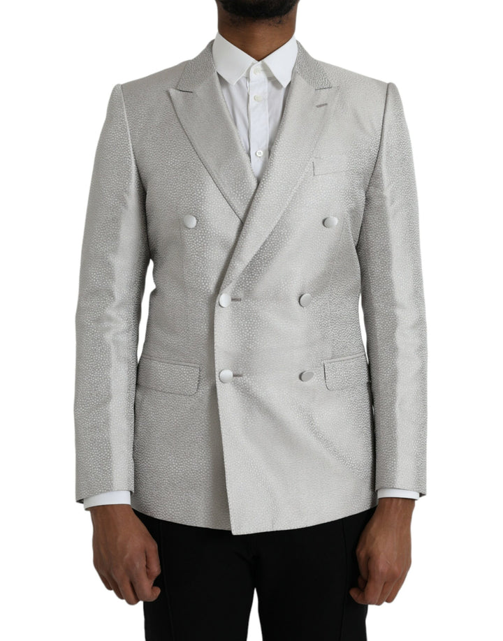 Dolce & Gabbana Off White Americana Cruzada MARTINI Blazer