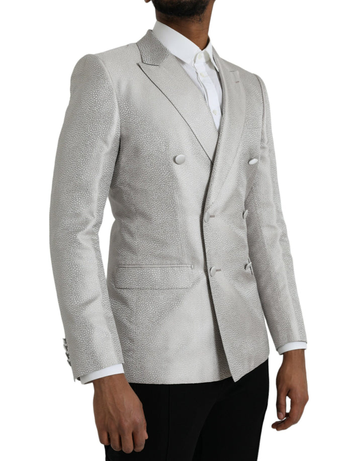 Dolce & Gabbana Off White Americana Cruzada MARTINI Blazer
