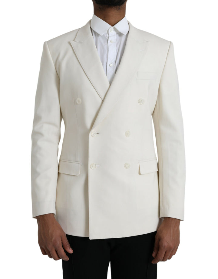 Blazer cruzado MARTINI de lana blanca de Dolce & Gabbana