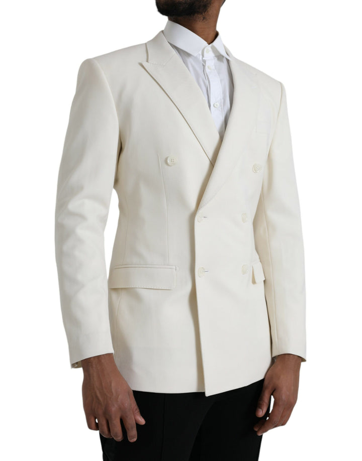 Blazer cruzado MARTINI de lana blanca de Dolce & Gabbana
