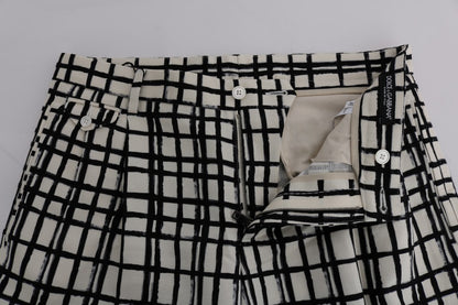 Shorts décontractés rayés noir et blanc Dolce & Gabbana