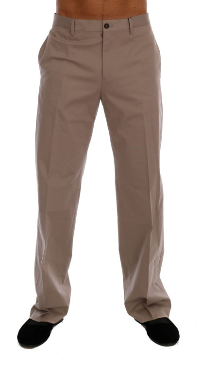 Pantalon Chino Dolce & Gabbana Beige en Coton Stretch