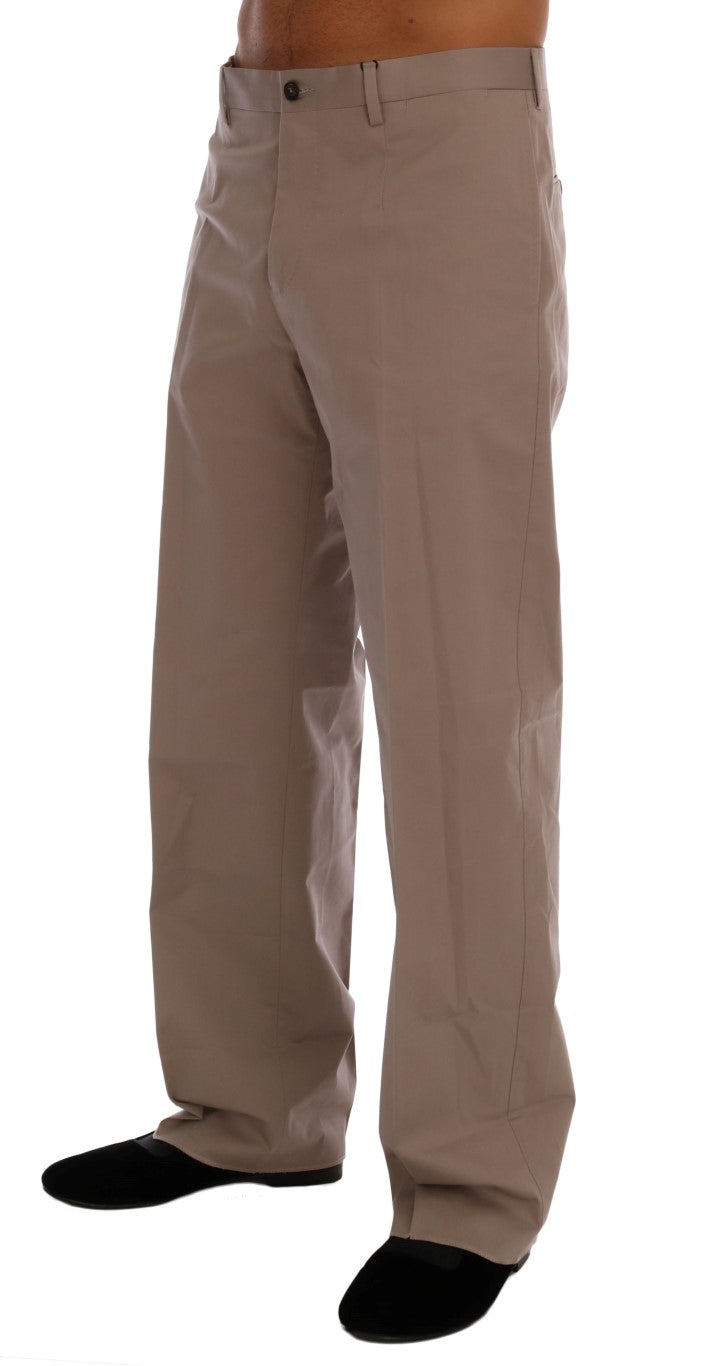 Pantalon Chino Dolce & Gabbana Beige en Coton Stretch