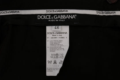 Pantalon de costume Dolce & Gabbana en laine stretch violette