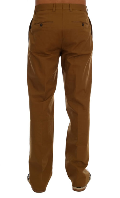 Pantalon Dolce & Gabbana en coton stretch marron