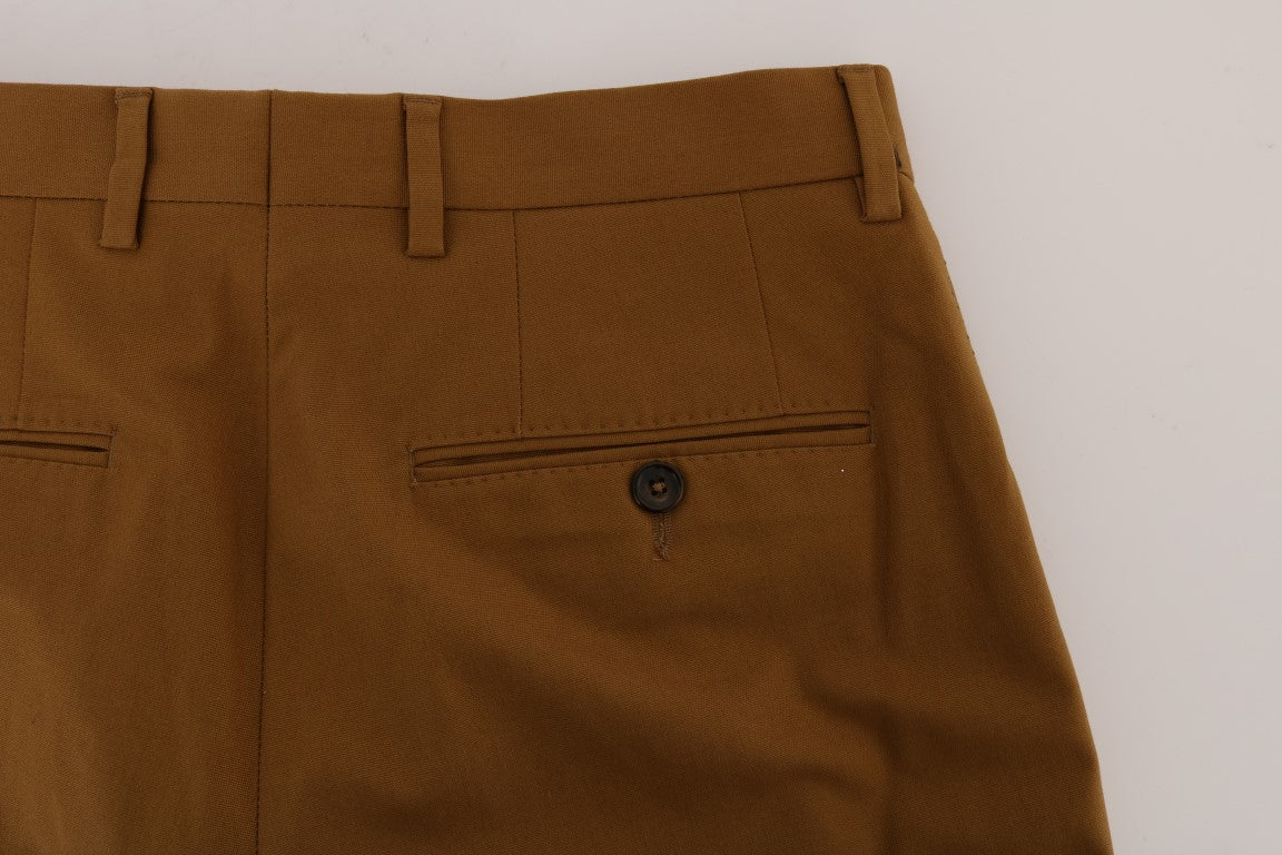 Pantalon Dolce & Gabbana en coton stretch marron