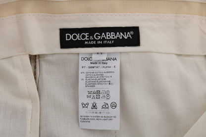 Pantalon Dolce & Gabbana en coton stretch marron