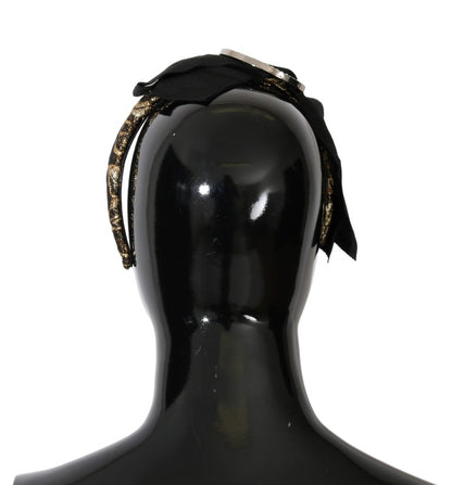 Serre-tête diadème Dolce & Gabbana en cristal noir et blanc