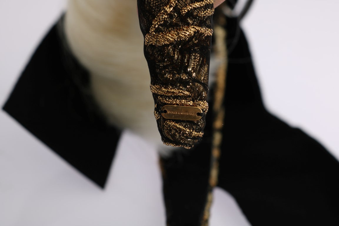 Serre-tête diadème Dolce & Gabbana en cristal noir et blanc