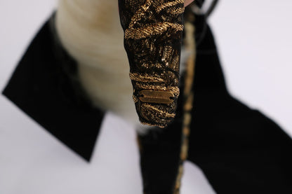 Serre-tête diadème Dolce & Gabbana en cristal noir et blanc