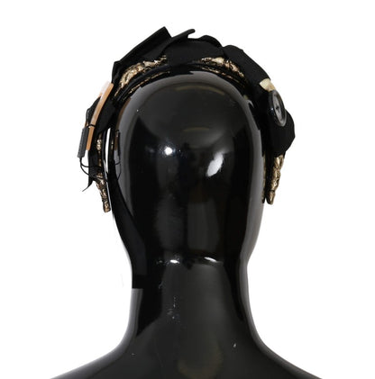 Serre-tête Dolce & Gabbana en cristal clair et marron