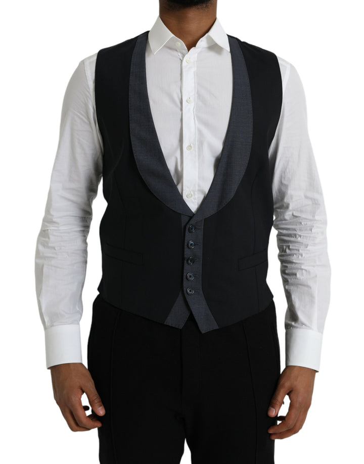 Chaleco formal Dolce & Gabbana de lana negra