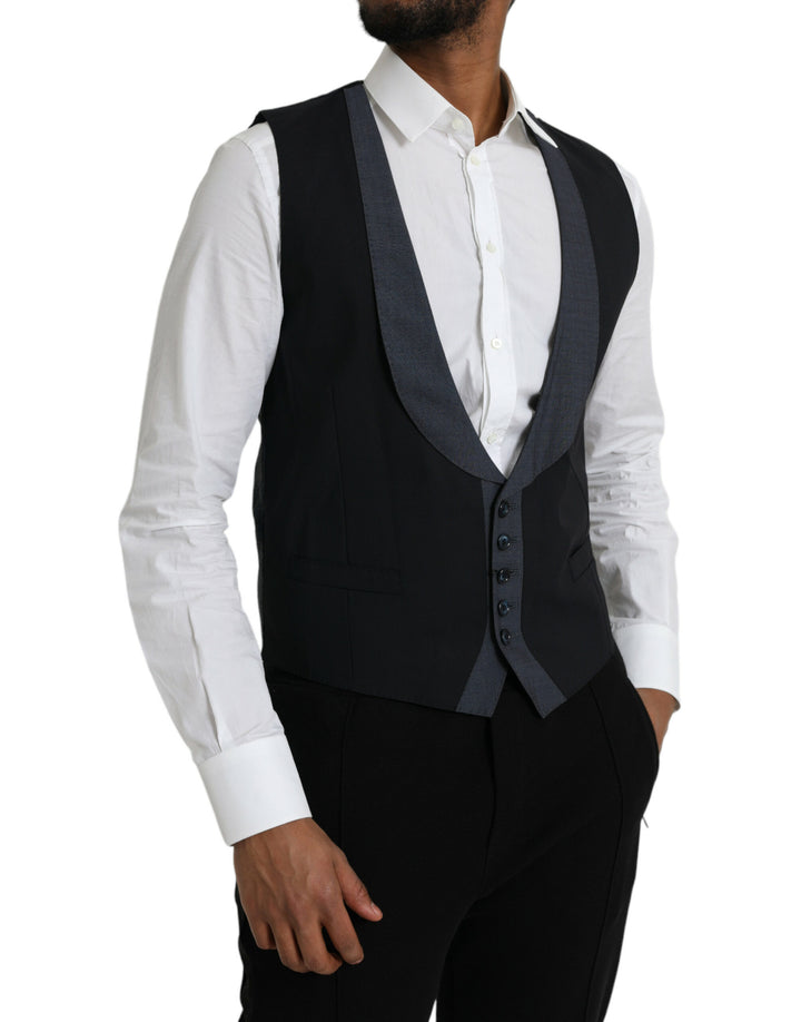 Chaleco formal Dolce & Gabbana de lana negra