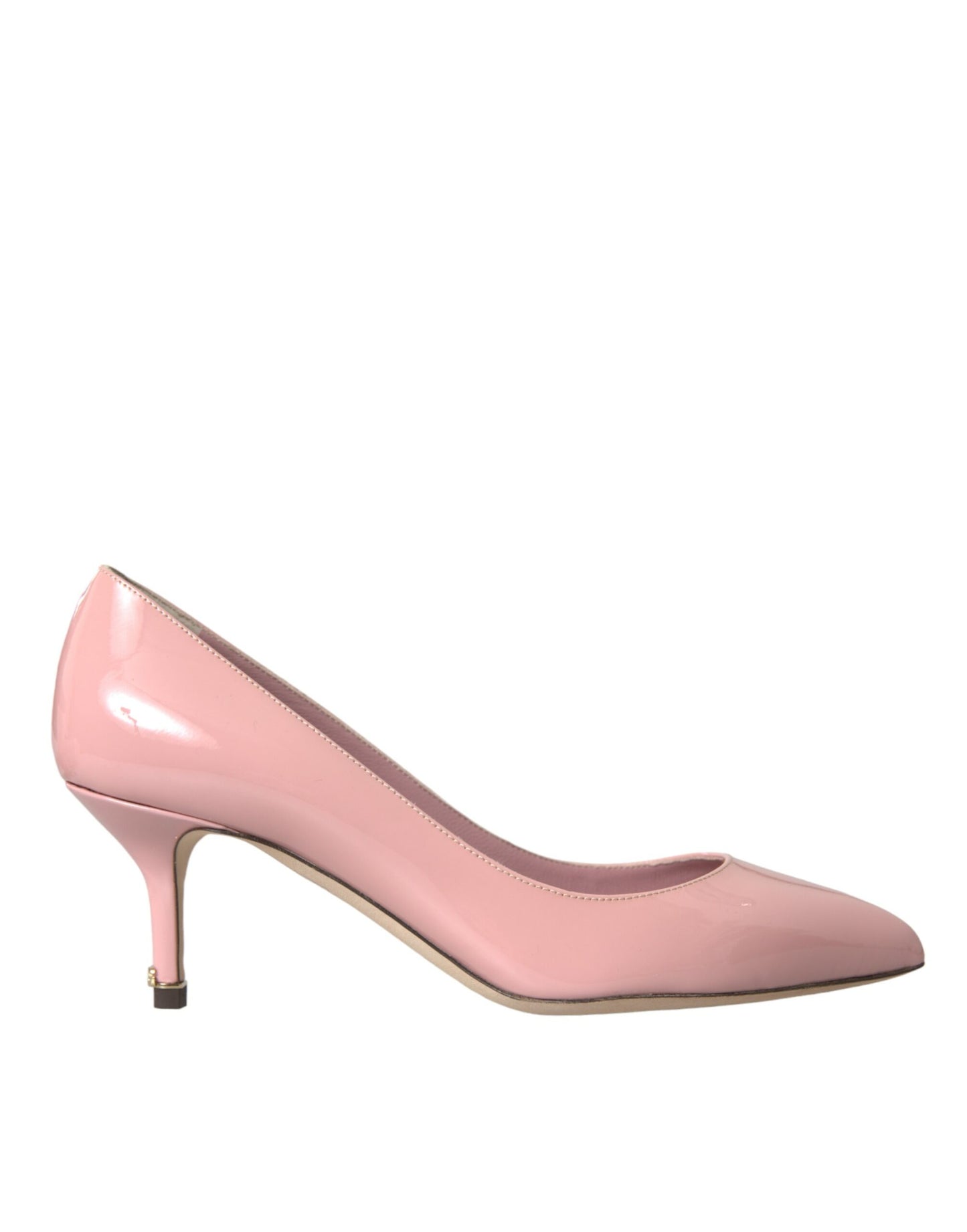Zapatos de tacón de charol rosa claro Dolce & Gabbana