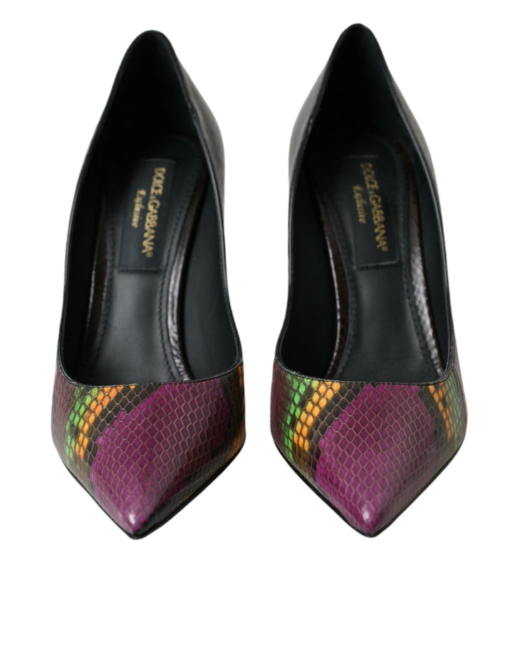 Escarpins Dolce & Gabbana en Cuir Exotique Multicolore