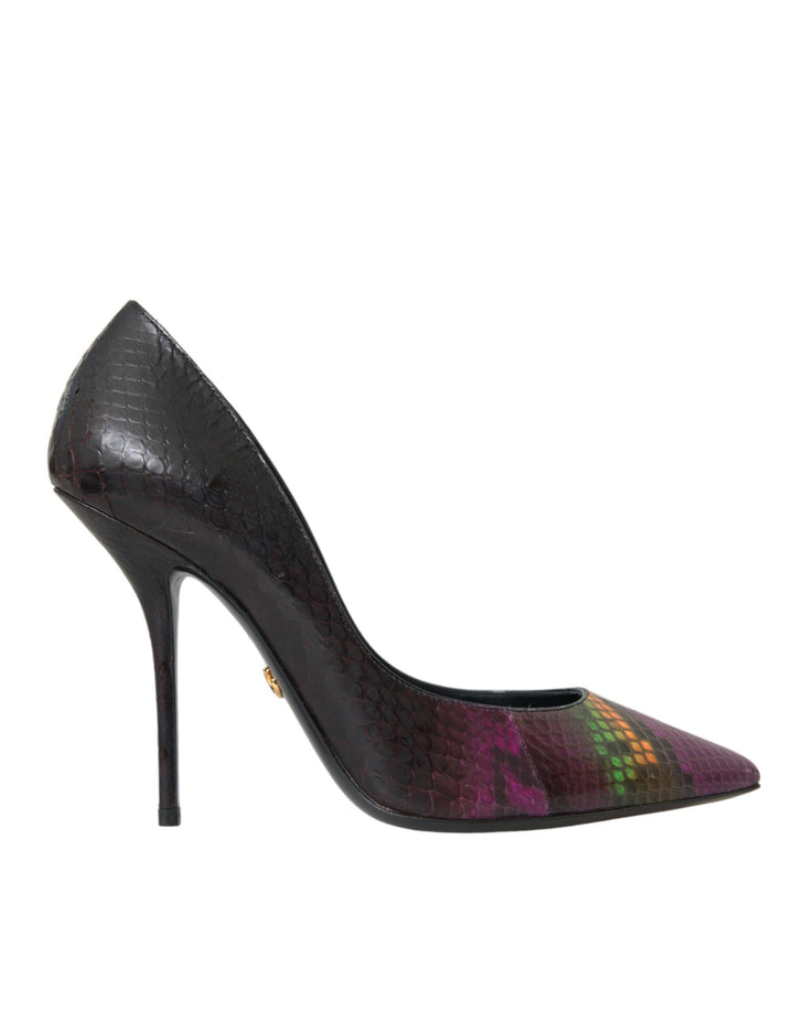 Escarpins Dolce & Gabbana en Cuir Exotique Multicolore
