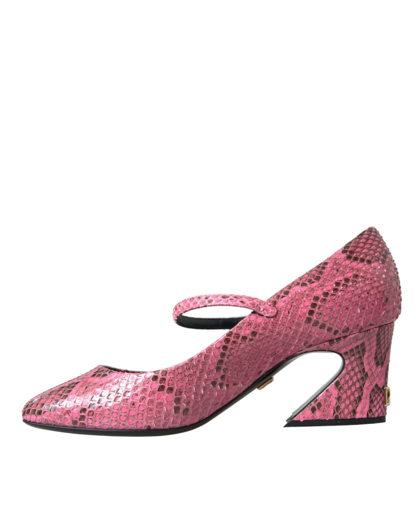 Chaussures à talons Mary Jane Dolce & Gabbana en cuir de python rose