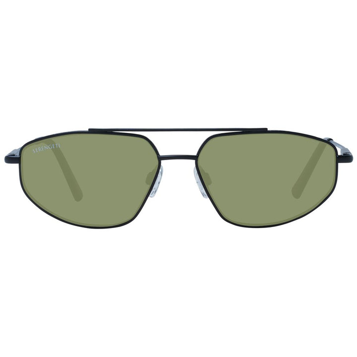 Serengeti Black Metal Sunglasses