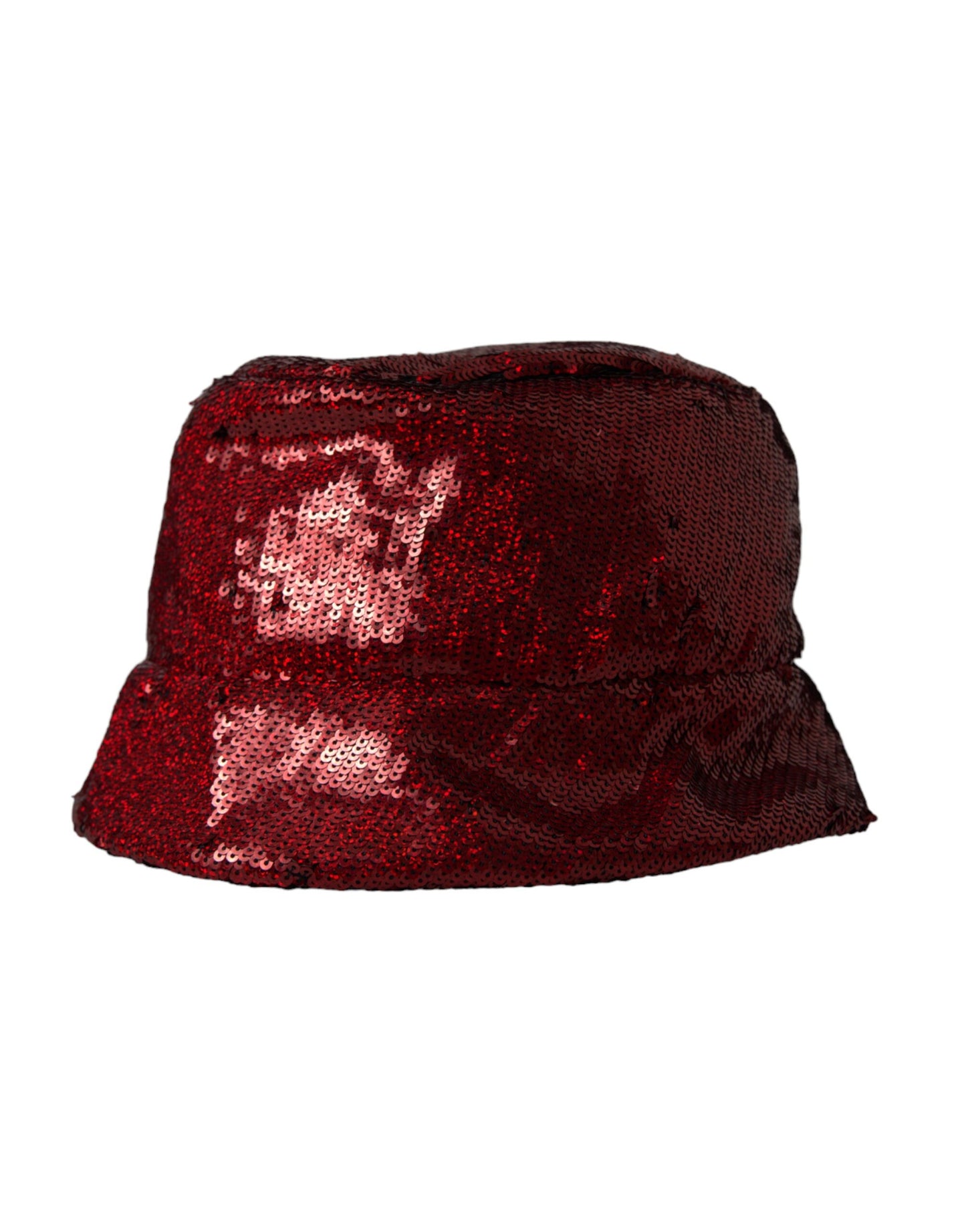Bob en nylon à sequins rouge Dolce & Gabbana Homme