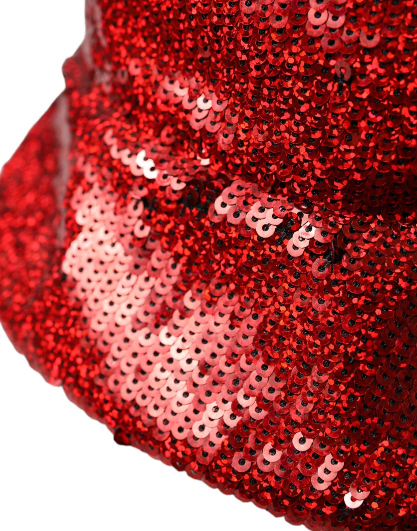 Bob en nylon à sequins rouge Dolce & Gabbana Homme