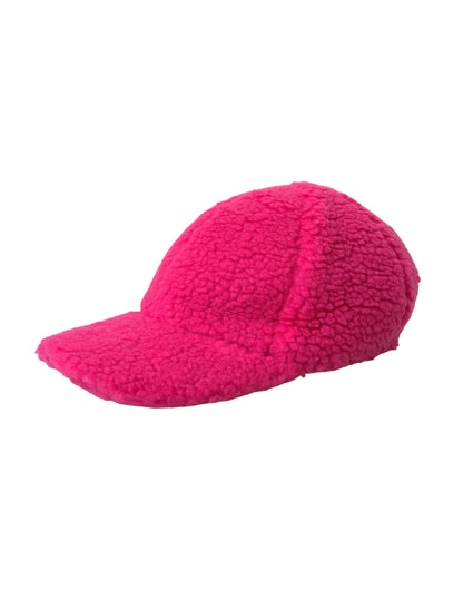 Gorra de béisbol de felpa de forro polar rosa para hombre de Dolce & Gabbana