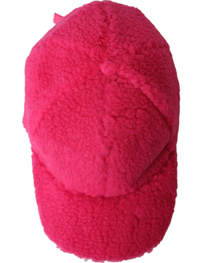Gorra de béisbol de felpa de forro polar rosa para hombre de Dolce & Gabbana