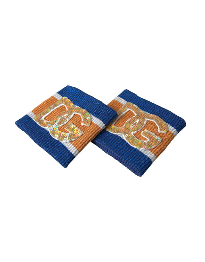 Bracelet Dolce & Gabbana en viscose multicolore à sequins avec logo