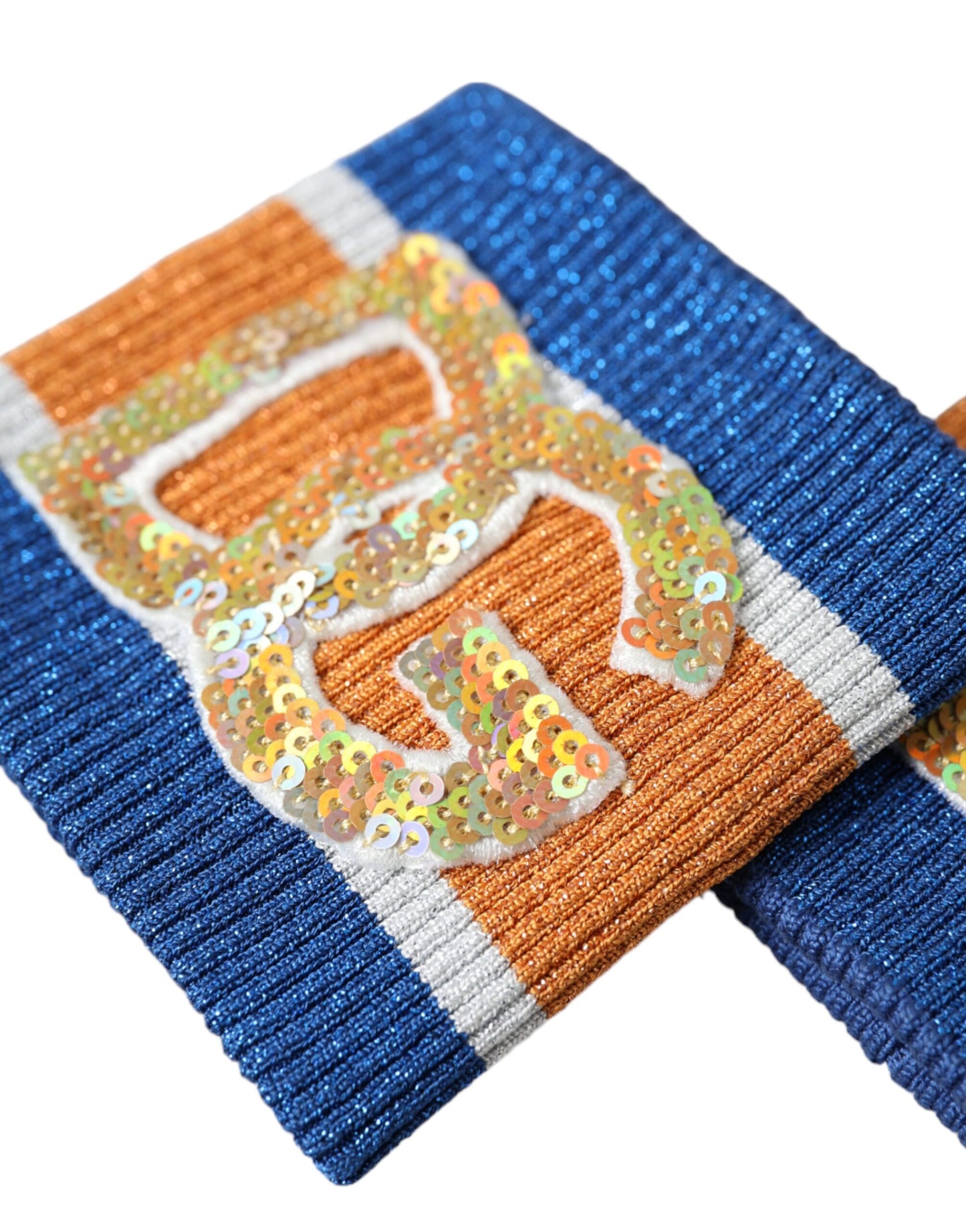 Bracelet Dolce & Gabbana en viscose multicolore à sequins avec logo