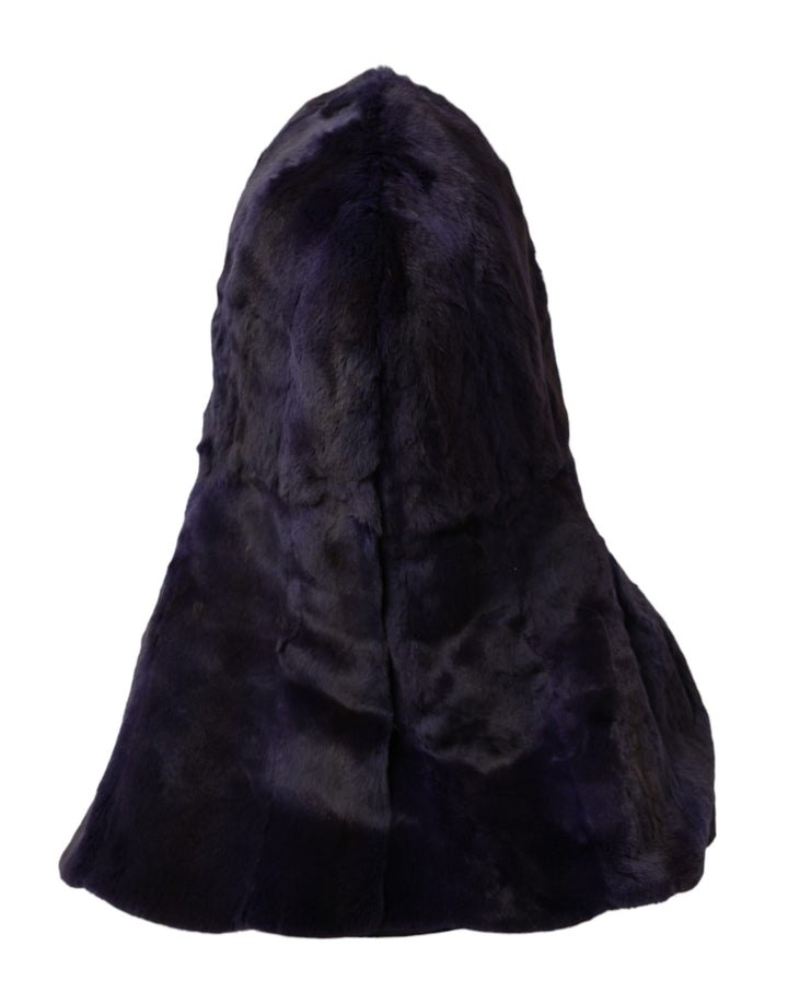 Gorro envolvente Dolce & Gabbana de piel de visón negra de cabeza entera
