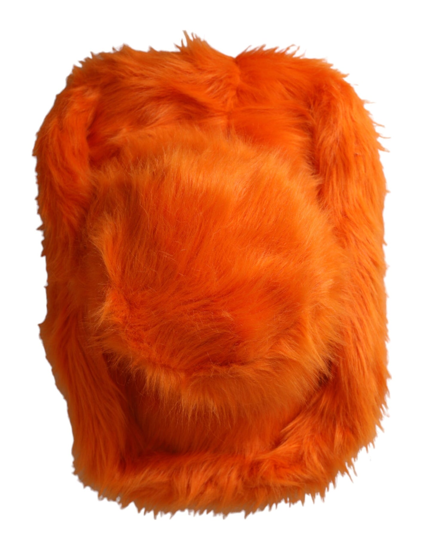 Gorro fedora de poliéster de piel sintética naranja Dolce & Gabbana