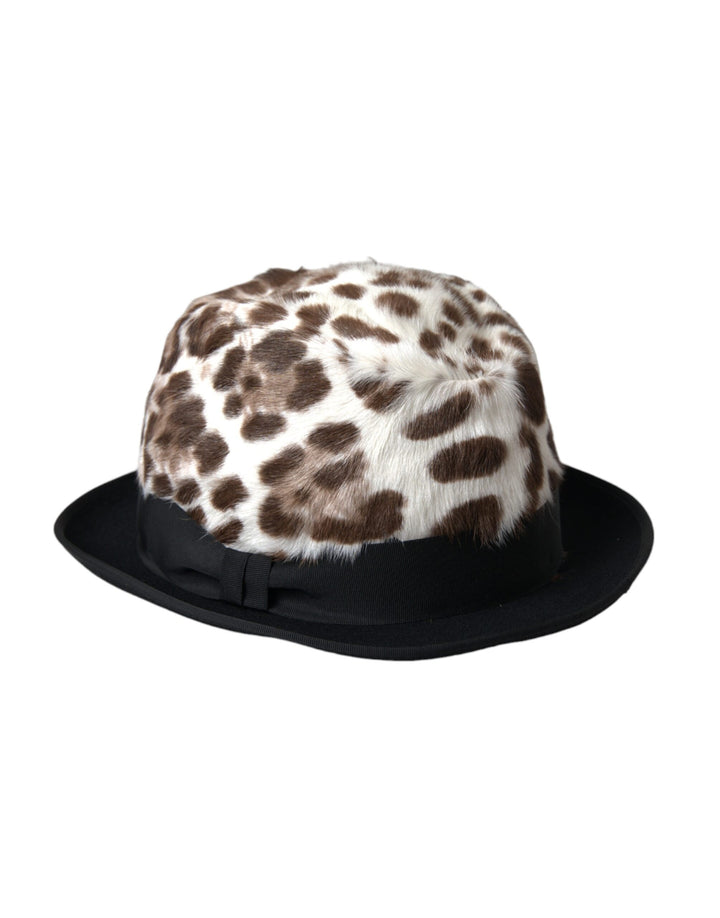 Sombrero Fedora Multicolor de Leopardo para Mujer Dolce & Gabbana