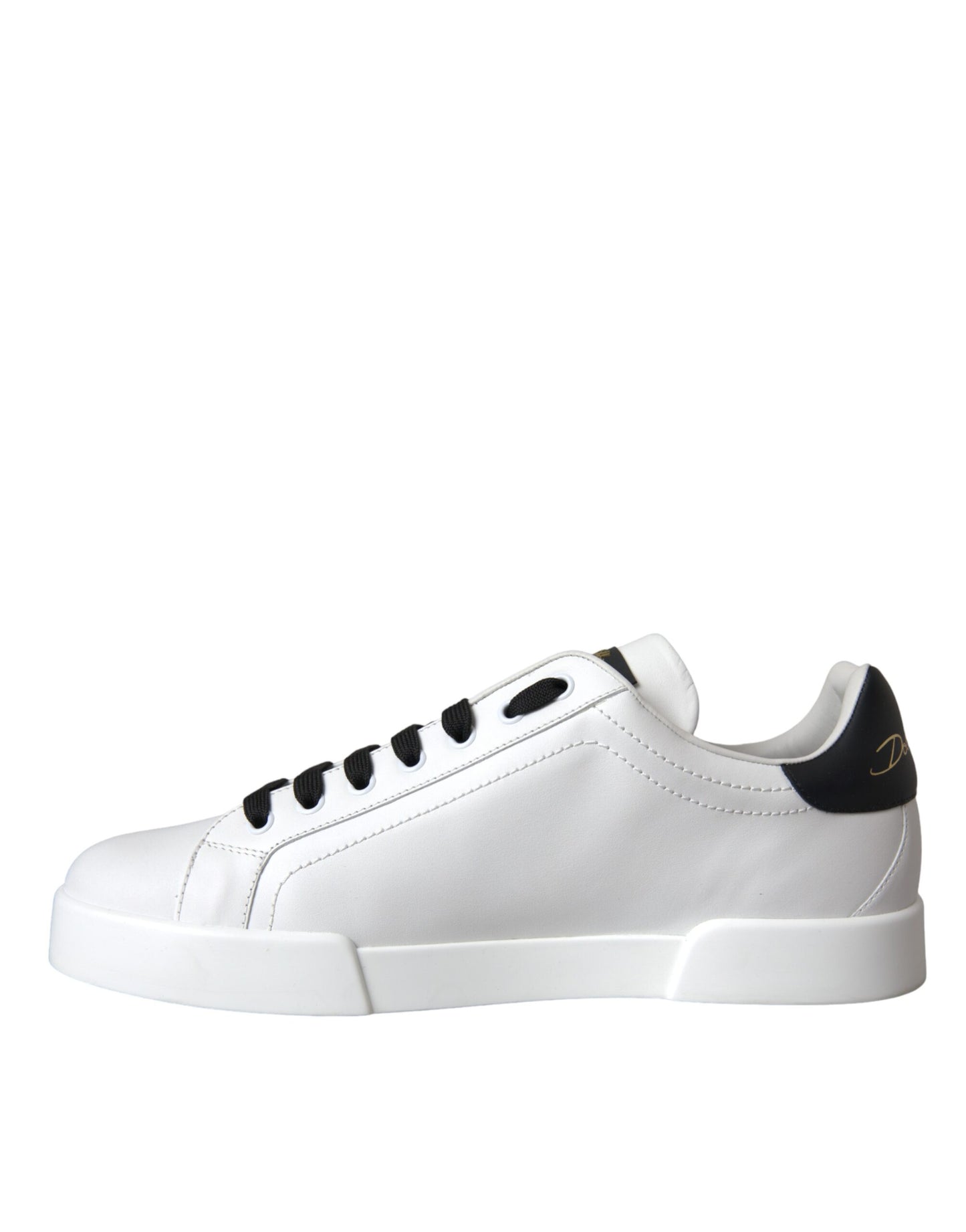Chaussures Dolce & Gabbana en cuir blanc à logo DG - Baskets basses décontractées