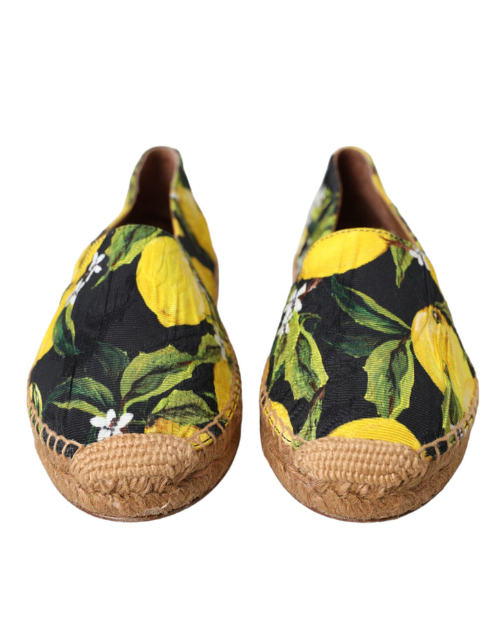 Zapatos Alpargatas Sin Cordones Dolce & Gabbana Multicolor Limón