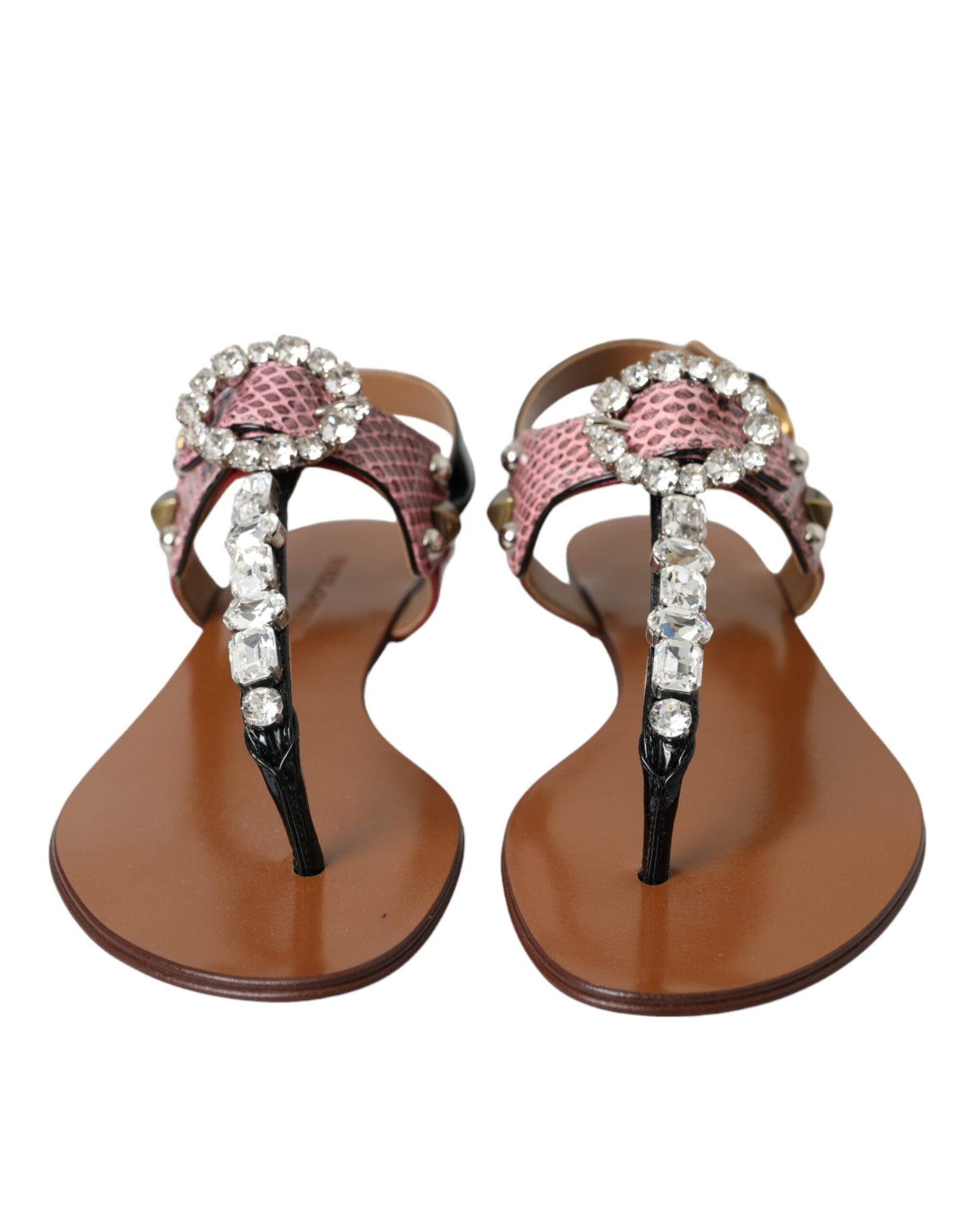 Sandalias de tacón y chanclas Dolce & Gabbana Multicolor Crystal