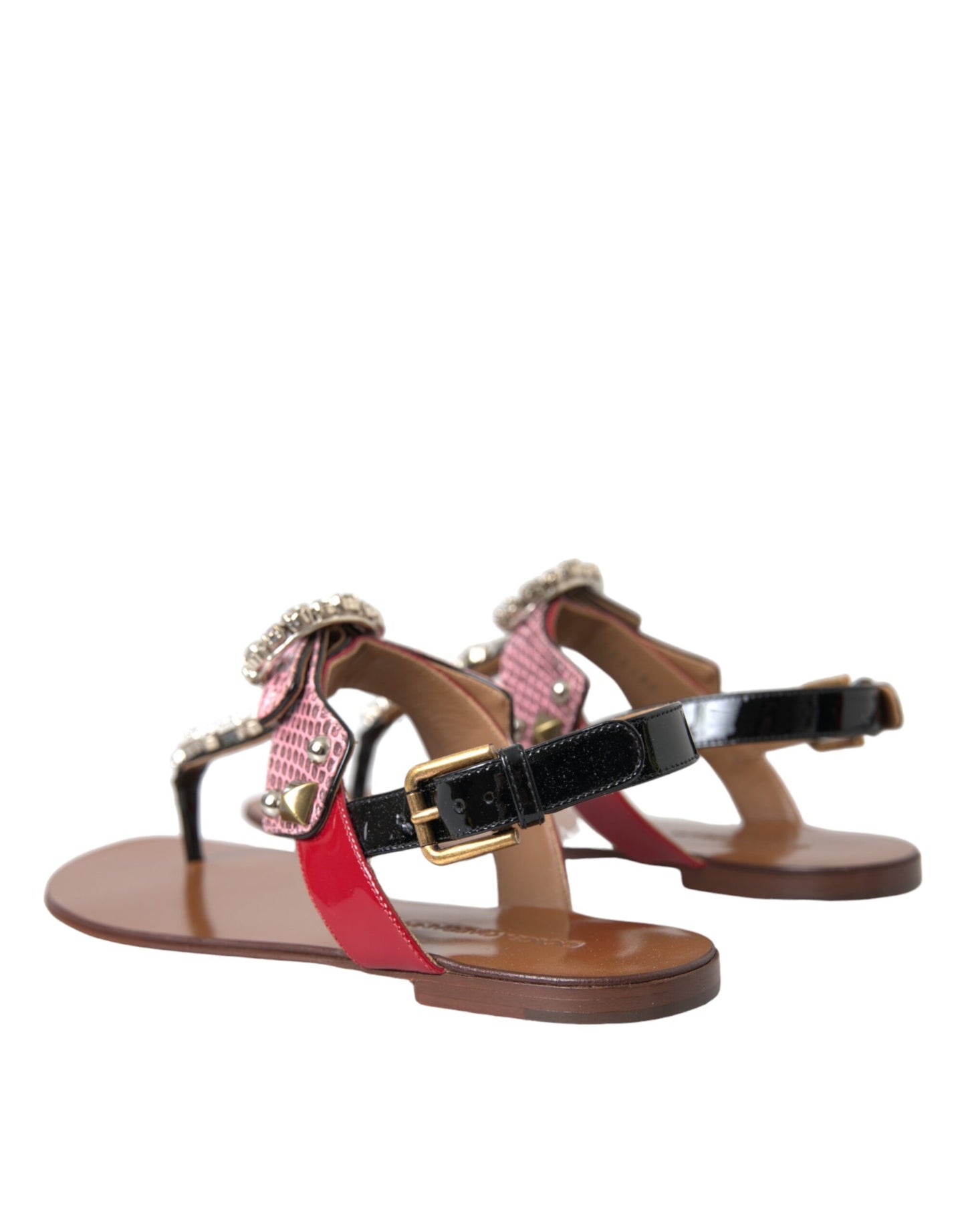 Sandalias de tacón y chanclas Dolce & Gabbana Multicolor Crystal