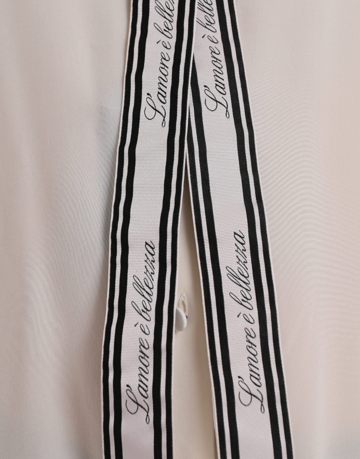 Chemisier à manches longues Dolce & Gabbana, blanc cassé, boutonné
