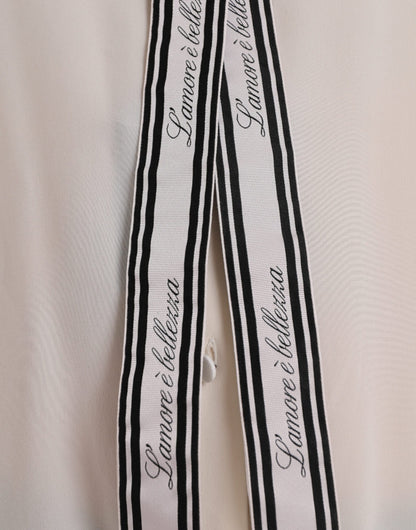 Chemisier à manches longues Dolce & Gabbana, blanc cassé, boutonné