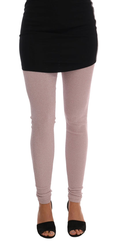 Collants Dolce & Gabbana roses à taille extensible