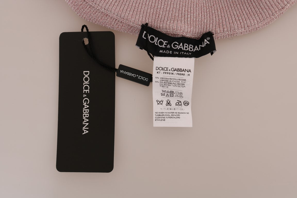 Collants Dolce & Gabbana roses à taille extensible